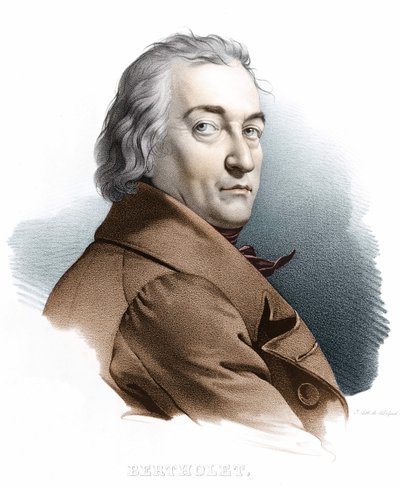 Portret Bertholleta. Grawerowanie z XIX wieku. autorstwa Unknown artist