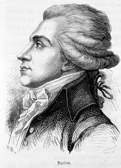 Portret Bertranda Barere de Vieuzac (1755-1841), polityka francuskiego. autorstwa Unknown artist