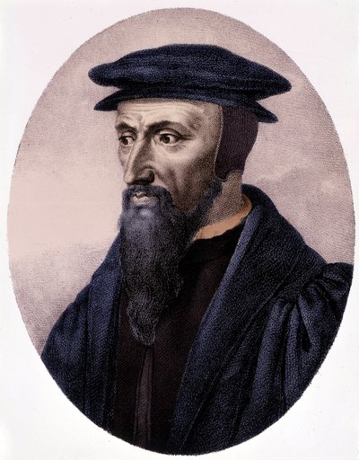Portret Kalwina (1509-1564). autorstwa Unknown artist