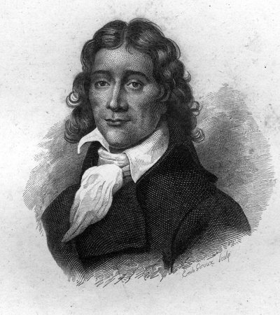 Portret Camille Desmoulins (1760-1794), francuskiego publicysty i polityka, rycina z XIX wieku autorstwa Unknown artist