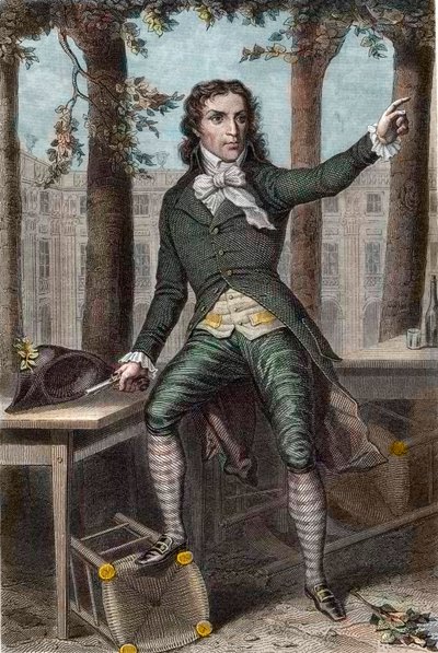 Portret Camille Desmoulins (1760-1794), polityka podczas rewolucji francuskiej autorstwa Unknown artist