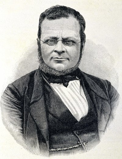 Portret Camillo Benso, hrabiego Cavour (1810-1861), włoskiego męża stanu, po zdjęciu z 1860 r. autorstwa Unknown artist