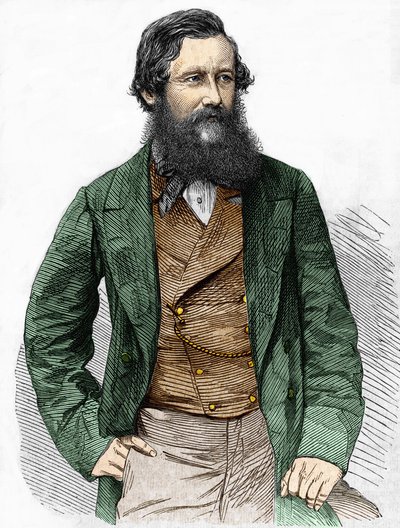 Portret kapitana Speke, brytyjskiego odkrywcy (1827 - 1864). autorstwa Unknown artist