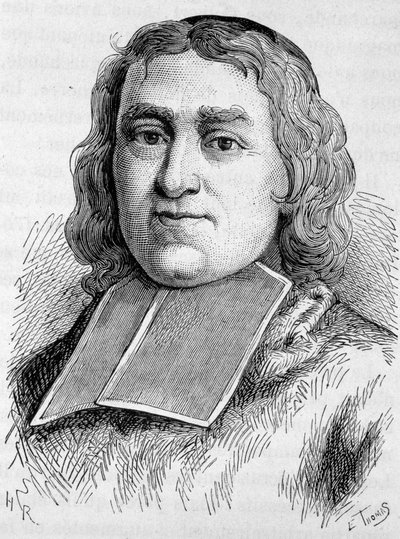 Portret kardynała Fleury (1653 - 1743) (André Hercule de Fleury). Rycina z końca XIX wieku w „Histoire de France” H. Martina. autorstwa Unknown artist
