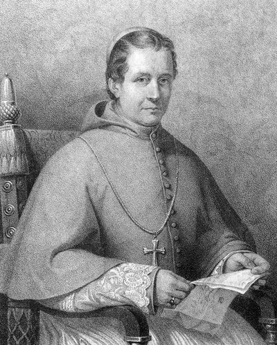 Portret kardynała Giovanniego Marii Mastai Ferretti (1792-1878), papieża Piusa (Piusa) IX od 1846 do 1878 autorstwa Unknown artist
