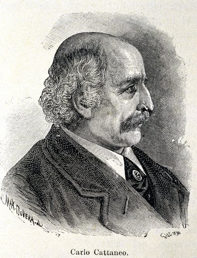 Portret Carlo Cattaneo (1801-1869) autorstwa Unknown artist