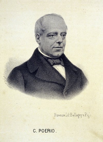 Portret Carlo Poerio (1803 - 1867), włoskiego rewolucjonisty. autorstwa Unknown artist