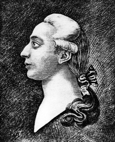 Portret Casanovy. Grawerowanie z XIX wieku. autorstwa Unknown artist