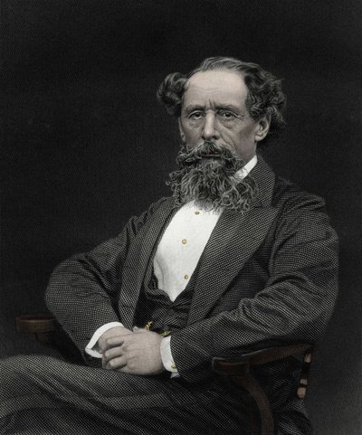 Portret Karola Dickensa (1812-1870), angielskiego pisarza. autorstwa Unknown artist
