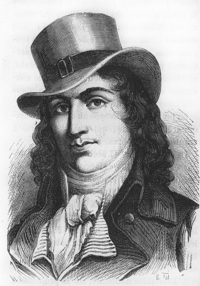 Portret Charlesa Jeana Marie Barbaroux (1767-1794), francuskiego polityka.. autorstwa Unknown artist