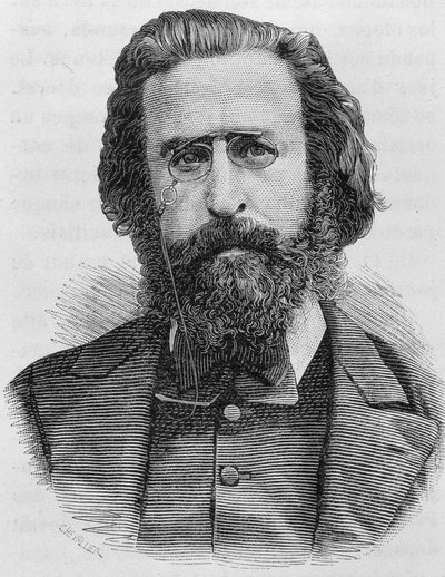 Portret Karola Théophile Ferré (1845 - 1871). Rycina z końca XIX wieku w „Histoire de France” H. Martina. autorstwa Unknown artist