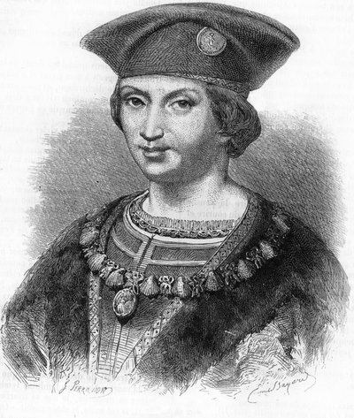 Portret Karola VIII króla Francji (1470-1498). autorstwa Unknown artist