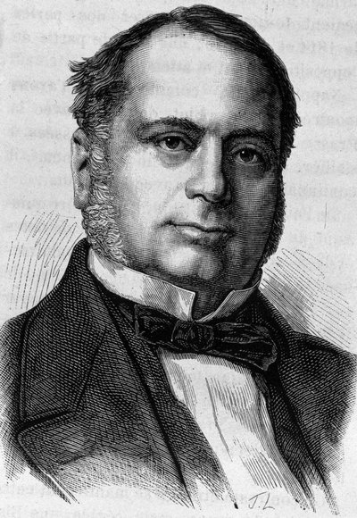 Portret Karola Valletty (? - 1881). Rycina z końca XIX wieku w „Histoire de France” H. Martina. autorstwa Unknown artist