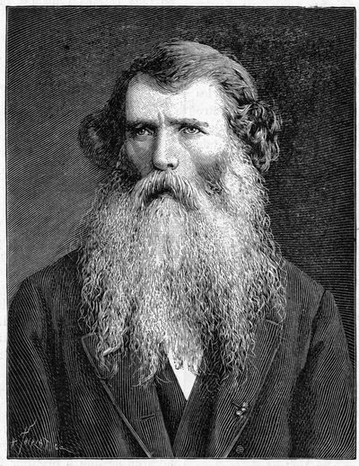 Portret Charlesa Victora Naudina, francuskiego botanika. (1815-1899). Rycina z 1898r. w „”La Nature. Przegląd nauk i ich zastosowań w sztuce i przemyśle.” autorstwa Unknown artist