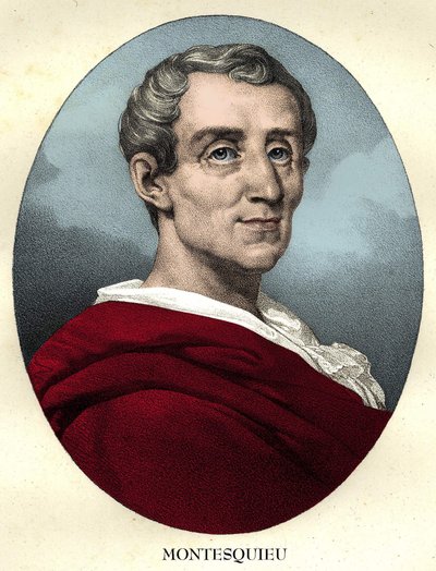 Portret Charlesa de Secondat, barona de La Brède i Montesquieu (1689 - 1755) autorstwa Unknown artist