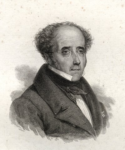 Portret Chateaubrianda, rycina z XIX wieku autorstwa Unknown artist