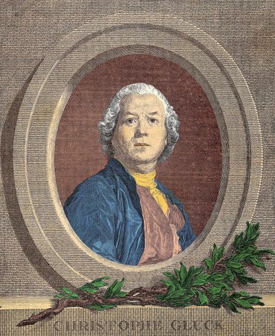 Portret Christopha Willibalda, rycerza VON GLUCK (1714 - 1787) Niemiecki kompozytor autorstwa Unknown artist