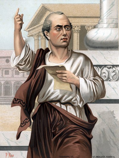 Portret Cycerona po łacinie Marcus Tullius Cicero Rzymski polityk, mówca i pisarz autorstwa Unknown artist
