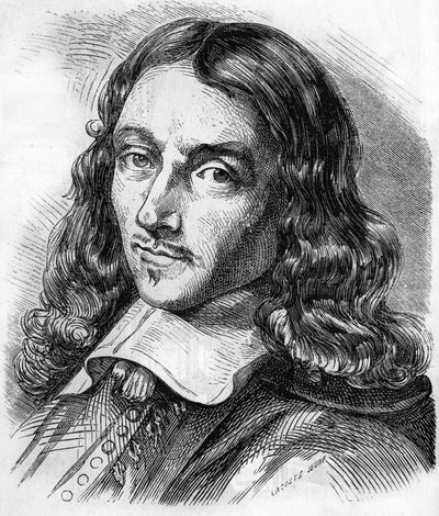 Portret Claude Perrault (1613 - 1688) Francuski architekt, lekarz i fizyk. Grawerowanie z 1866 roku. autorstwa Unknown artist