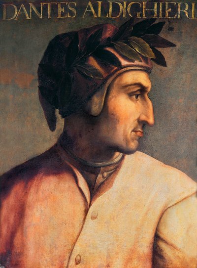 Portret Dantego Alighieri (1265-1321) autorstwa Unknown artist