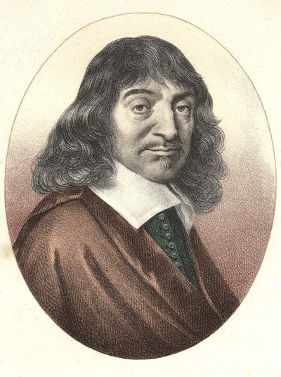 Portret Kartezjusza (1596 - 1650). autorstwa Unknown artist