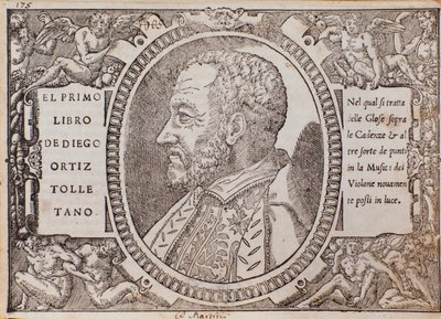Portret Diego Ortiza (Drzewryt). autorstwa Unknown artist