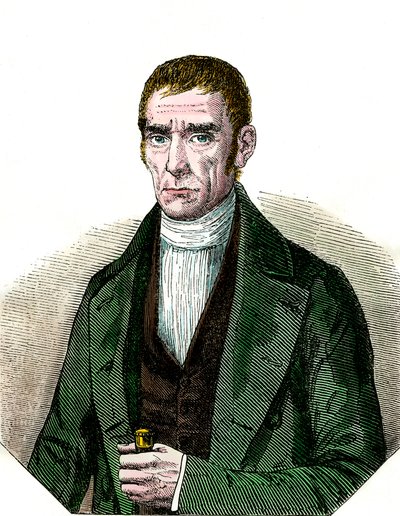 Portret Don Joaquima Suaresa (1781-1868) Prezydenta Republiki Urugwaju. Rycina XIX wieku. Dz. Wyłączony. autorstwa Unknown artist