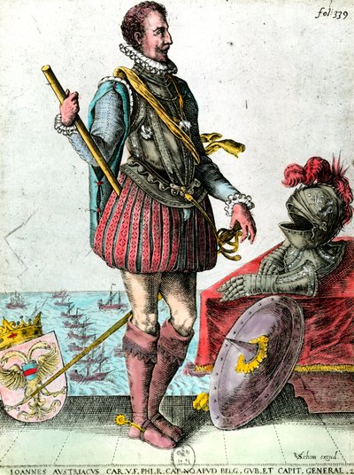 Portret don Juana Jose z Austrii (1629-1679) wicekróla Holandii Rycina XVII-wieczna kolekcja prywatna autorstwa Unknown artist