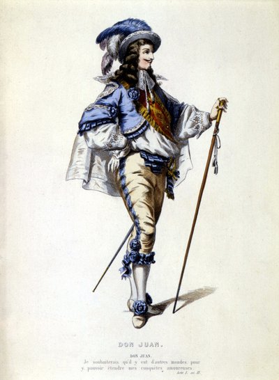 Portret Don Juana w stopie, sd. 19 wiek autorstwa Unknown artist