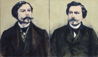 Portret pisarzy braci Edmonda Goncourta (1822-1896) i Julesa Goncourta (1830-1870). autorstwa Unknown artist