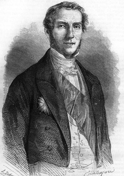 Portret Edouarda Drouyna de Lhuys (1805-1881), francuskiego dyplomaty i polityka. autorstwa Unknown artist