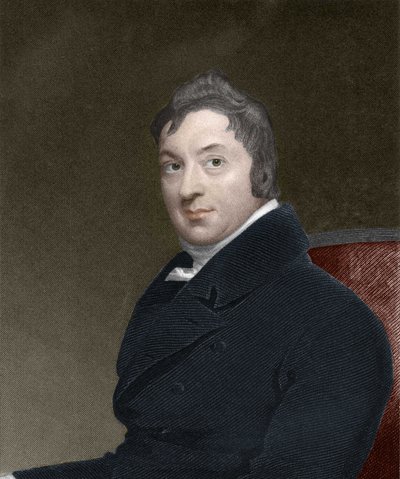 Portret Edwarda Jennera (1749-1823), angielskiego lekarza, odkrywcy odporności na ospę. autorstwa Unknown artist