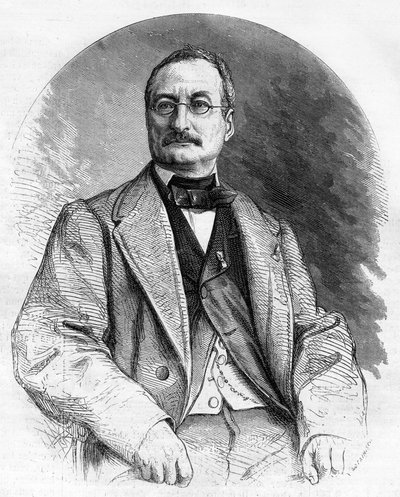 Portret Elie Bertheta Francuskiego pisarza z XIX wieku. autorstwa Unknown artist
