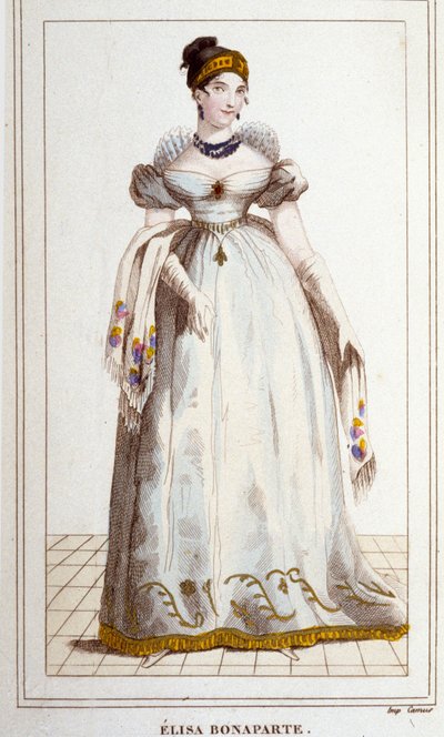 Portret Elisy Bonaparte (Maria Anna dit Eliza autorstwa Unknown artist