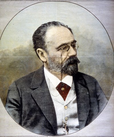 Portret Emile Zola autorstwa Unknown artist
