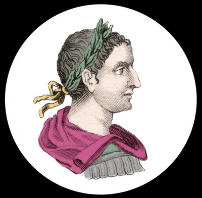 Portret cesarza Elagabala lub Heliogabala (Marcus Aurelius Antoninus lub Heliogabalus) (204-222 n.e.). Rycina XIX wieku. autorstwa Unknown artist