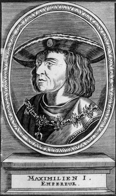 Portret cesarza Maksymiliana I (1459 - 1519), b.d. autorstwa Unknown artist