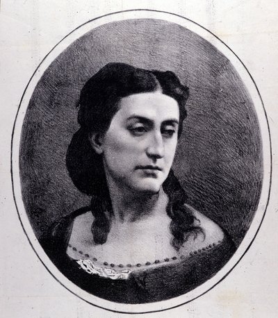 Portret Erminii Frezzolini. Włoski sopran (1818-1884). autorstwa Unknown artist