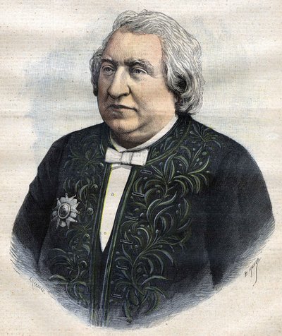 Portret Ernesta Renana w stroju akademika autorstwa Unknown artist