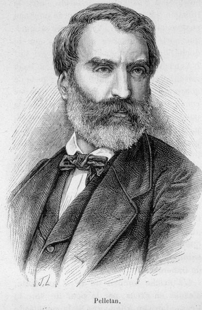 Portret Eugene Pelletana (1813-1884), francuskiego dziennikarza, pisarza i polityka. autorstwa Unknown artist