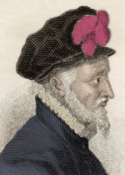 Portret Fadrique Alvareza de Toledo i Enriqueza de Guzmana (1537-1583), czwartego księcia Alby, księcia Huescar, markiza Korei i wielkiego dowódcy Zakonu Calatrava. Rycina XIX wieku. autorstwa Unknown artist
