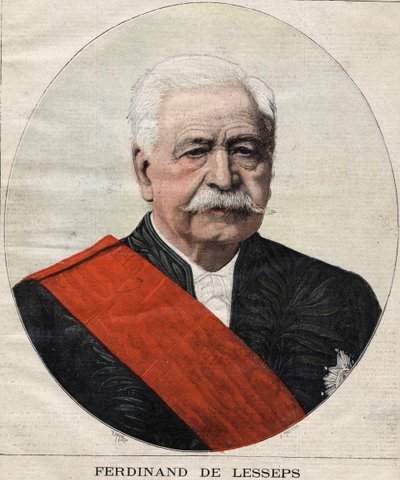 Portret Ferdynanda de Lesseps (1805-1894), francuskiego dyplomaty i administratora. autorstwa Unknown artist