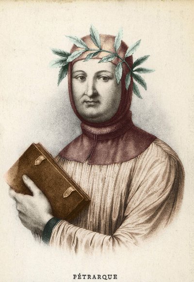 Portret Francesco Petrarca (Petrarcha), włoskiego pisarza (1304 - 1374) autorstwa Unknown artist