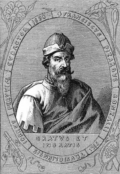 Portret Francisco Pizarro (w ks. Francois Pizarre autorstwa Unknown artist