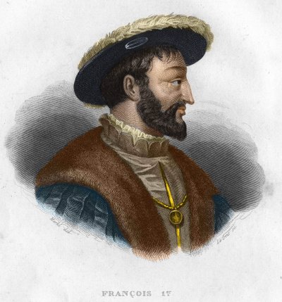 Portret Franciszka I (1494 - 1547) króla Francji autorstwa Unknown artist