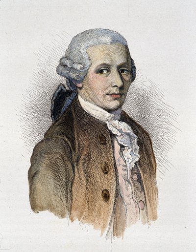 Portret kompozytora Franza Josepha Haydna (1732-1809).- grawerowanie autorstwa Unknown artist