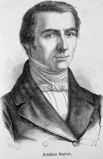 Portret Frédérica Bastiata, francuskiego ekonomisty (1801 - 1850) autorstwa Unknown artist