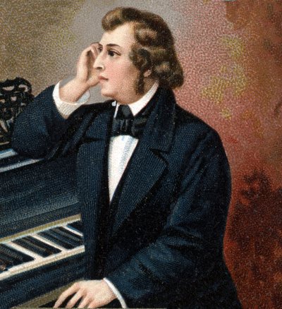 Portret Fryderyka Chopina (1810 - 1849), polskiego kompozytora. autorstwa Unknown artist