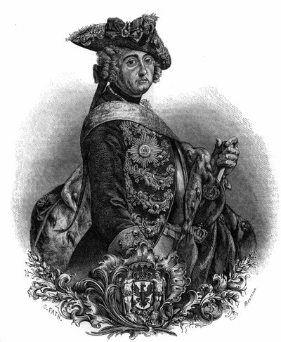 Portret Fryderyka II (1712-1786), króla Prus, zwanego Fryderykiem Wielkim. autorstwa Unknown artist