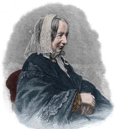 Portret Fredriki Bremer (1801-65) (rycina) szwedzkiej pisarki i działaczki feministycznej autorstwa Unknown artist